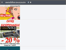 Tablet Screenshot of meubles-dauzats.fr